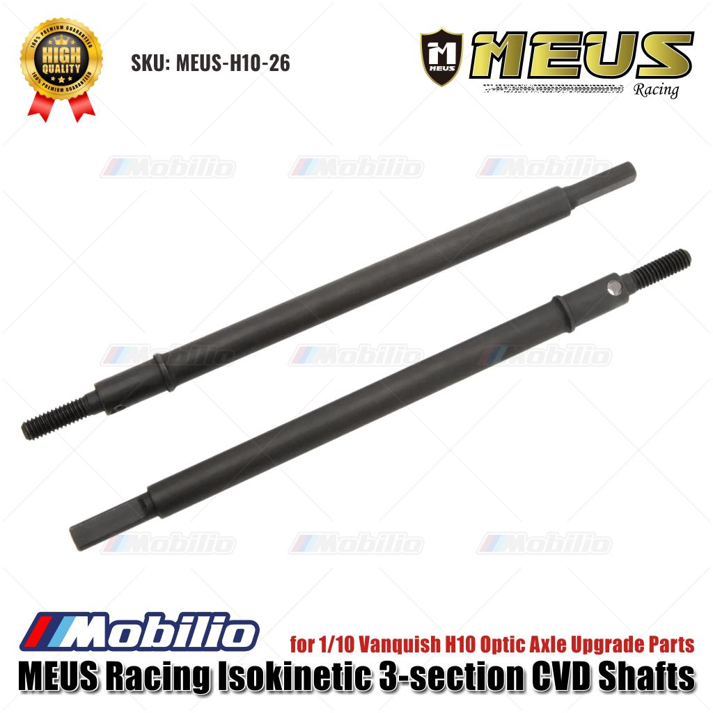 Poros CVD Isokinetik 3-bagian MEUS Racing MEUS-H10-26 untuk Suku Cadang Peningkatan As Optik Vanquish H10 1/10