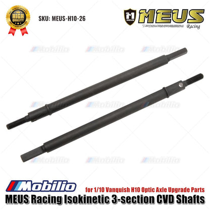 Poros CVD Isokinetik 3-bagian MEUS Racing MEUS-H10-26 untuk Suku Cadang Peningkatan As Optik Vanquish H10 1/10