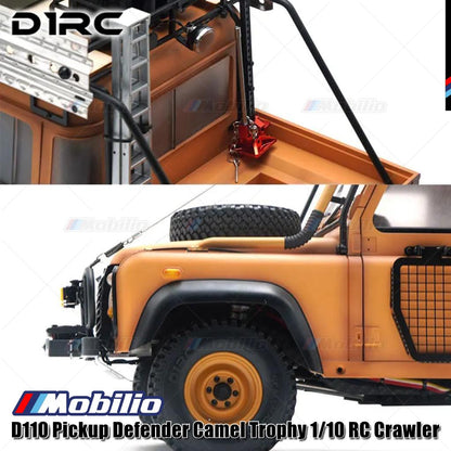 D1RC D110 Pickup Defender Camel Trophy 1/10 Scale 334mm Wheelbase RC Crawler Car Adventure