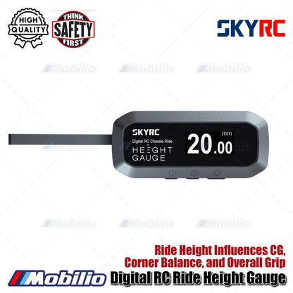 SKYRC #SK-500049 Digital RC Ride Height Gauge Ride Height Influences CG Corner Balance and Overall Grip