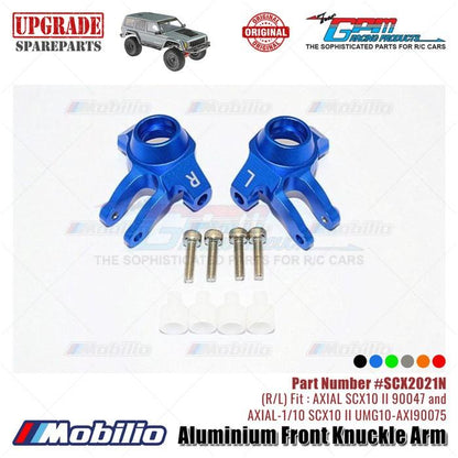 GPM Part #SCX2021N Aluminium Front Knuckle Arm RC Upgrade Axial SCX10 II Crawler Adventure  Remote Control