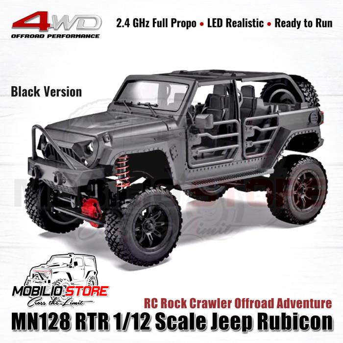MN128 RTR 1/12 Scale Jeep Rubicon RC Rock Crawler Offroad Adventure