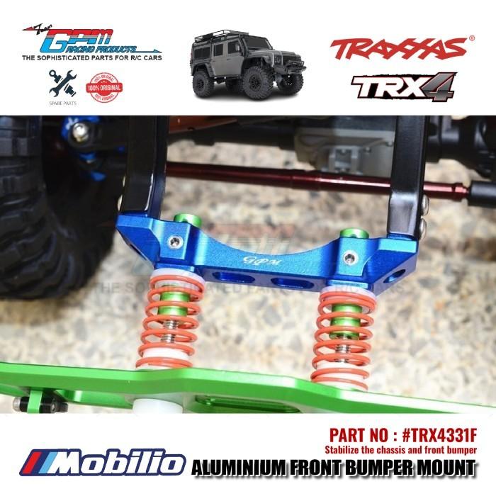 GPM Part #TRX4331F Aluminium Front Bumper Mount RC Upgrade Traxxas TRX-4 Crawler Adventure