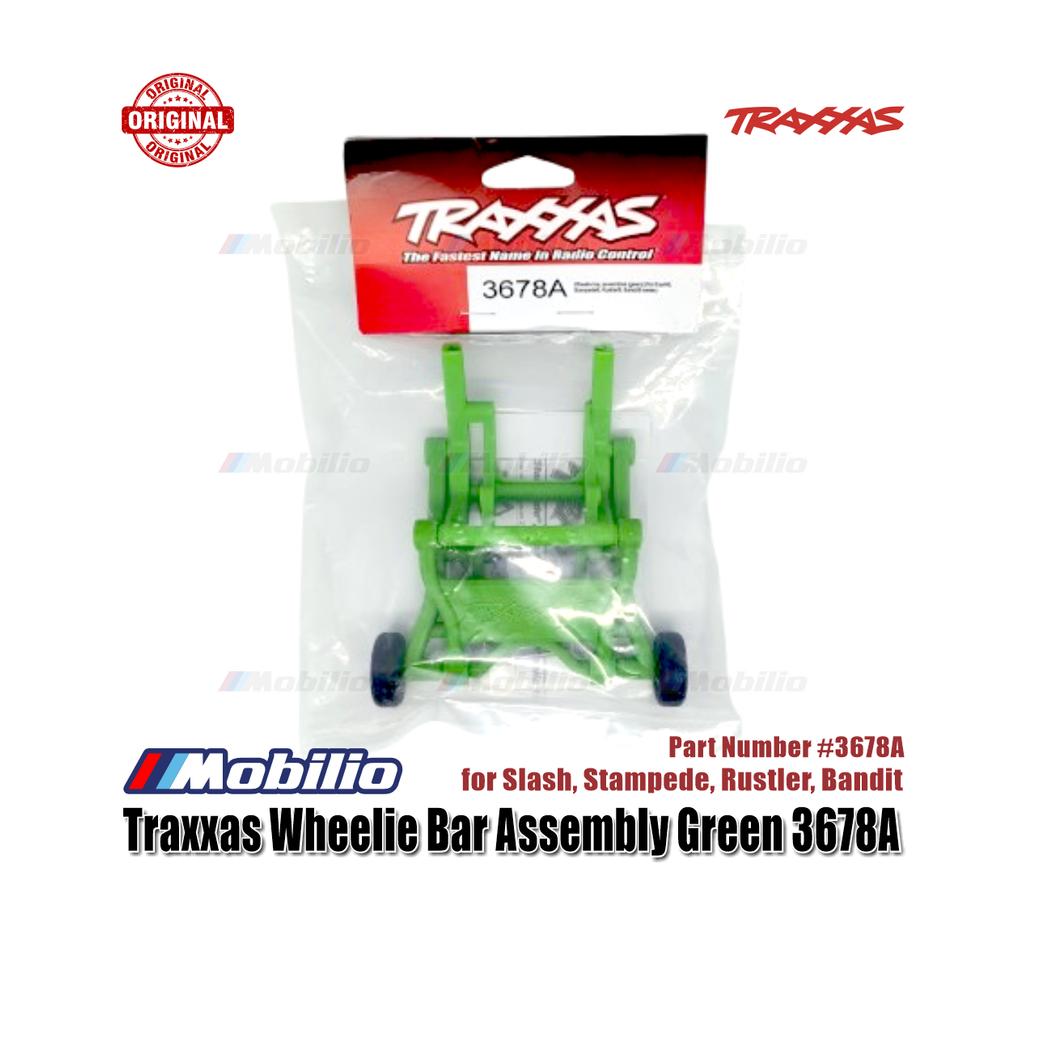 Traxxas Part #3678A Wheelie Bar Assembled Green fits RC Slash Bandit Rustler Stampede Monster Truck