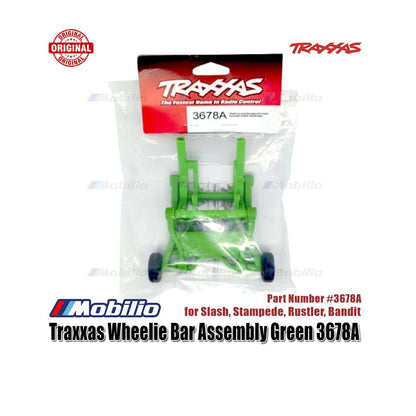 Traxxas Part #3678A Wheelie Bar Assembled Green fits RC Slash Bandit Rustler Stampede Monster Truck