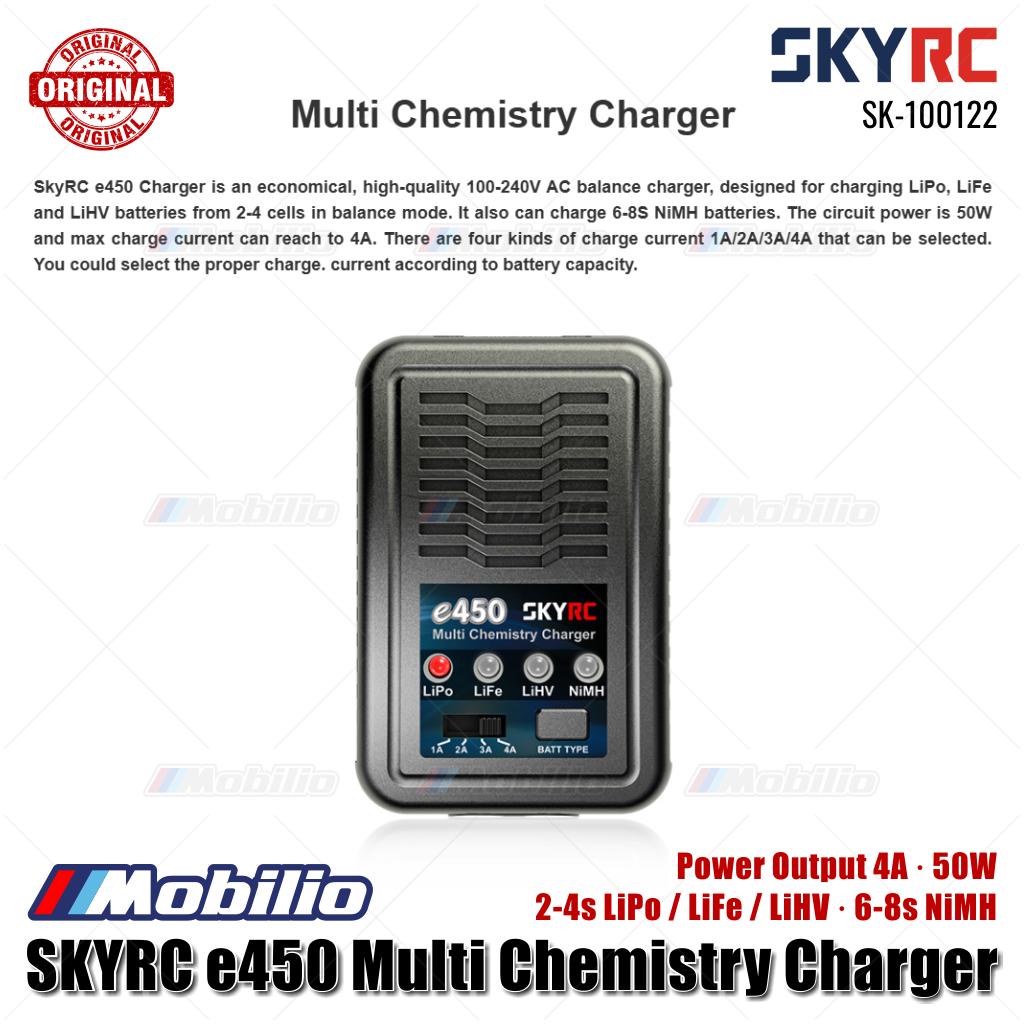 SKYRC #SK-100122 e450 Multi Chemistry Charger 2-4s LiPo / LiFe / LiHV · 6-8s NiMH