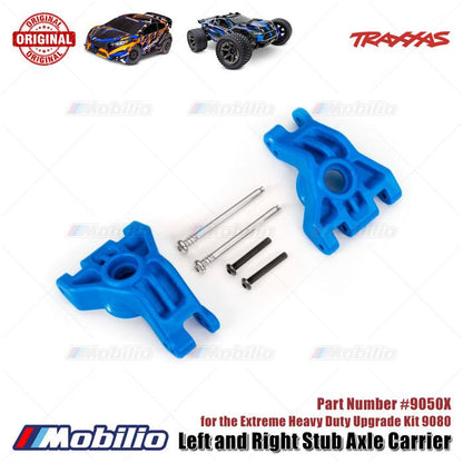 Traxxas Part #9050X Stub Axle Carriers Extreme Heavy Duty Blue for 9080 Upgrade RC Ford ST Rally Rustler Slash Stampede