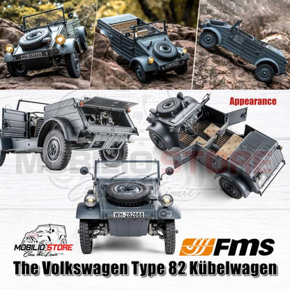 FMS Volkswagen Tipe 82 Kubelwagen Skala 1:12 RTR RC Car Crawler