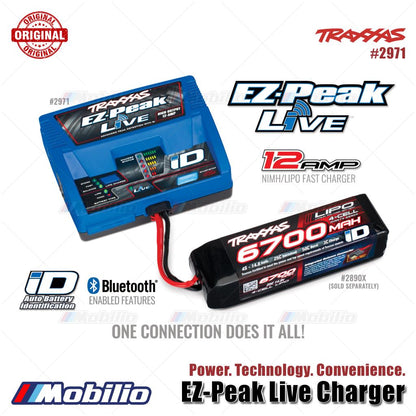 Traxxas Part #2971 EZ-Peak Live 12-amp NiMH LiPo Fast Charger with iD Auto Battery Identification and Bluetooth