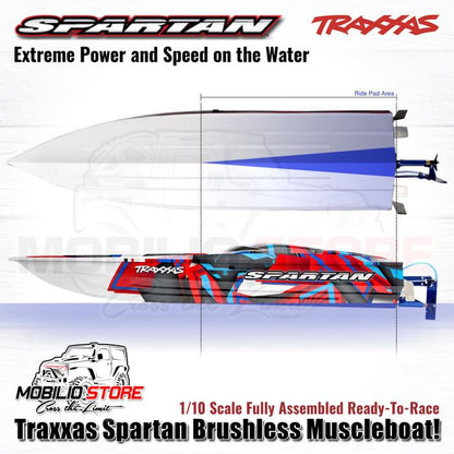 Traxxas Spartan Brushless Muscle Boat 1/10 Scale Fully Assembled RTR