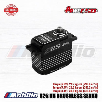 Power HD S25 Silver Servo High Voltage Brushless 30Kg 0.055Sec