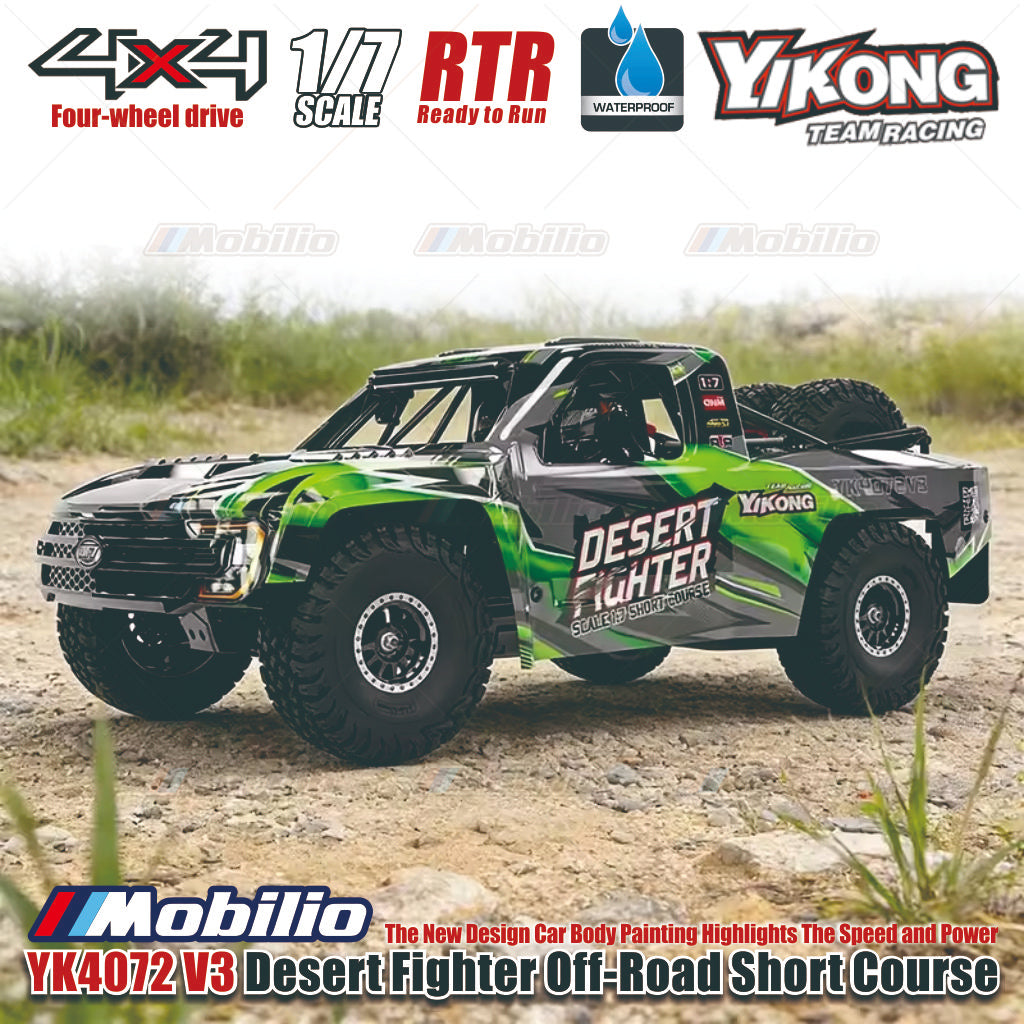 Yikong YK4072 V3 DF7 Desert Fighter 1:7 Scale Radio Control 4WD Off-Road Short Course