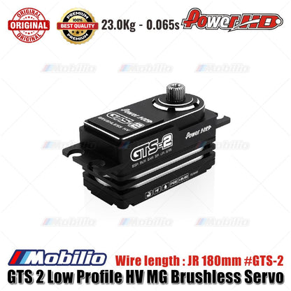 Power HD GTS 2 Low Profile HV MG Brushless Servo Wire length JR 180mm #GTS-2