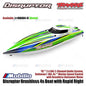 Traxxas 106064-4 Disruptor Brushless 4s Boat dengan Rapid Right Motor Outrunner Brushless RTR Kontrol Jarak Jauh untuk Air - Control