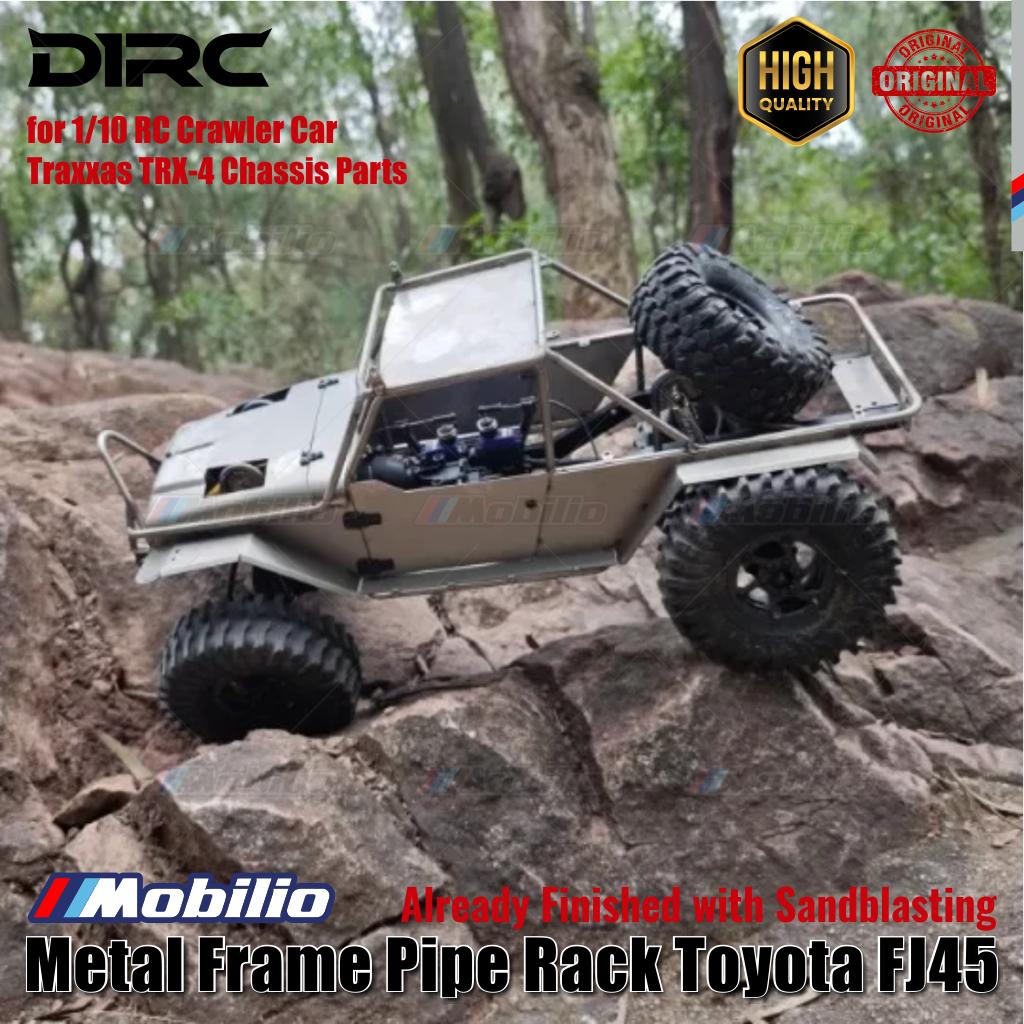 D1RC Upgrade Part Metal Frame Pipe Rack Toyota FJ45 with Sandblasting for 1/10 RC Crawler Car Traxxas TRX-4 Chassis Parts
