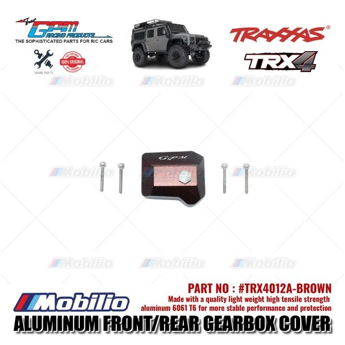 GPM Part #TRX4012A Aluminum Front / Rear Gearbox Cover Traxxas TRX-4 Trail Crawler