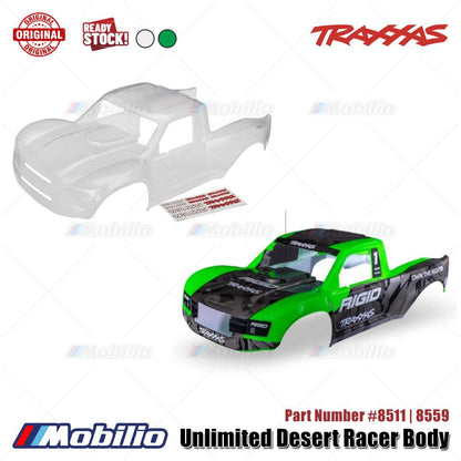 Traxxas Part #8511 Clear | 8559 Green Rigid Unlimited Desert Racer Body
