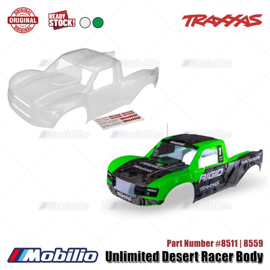 Traxxas Part #8511 Clear | 8559 Green Rigid Unlimited Desert Racer Body