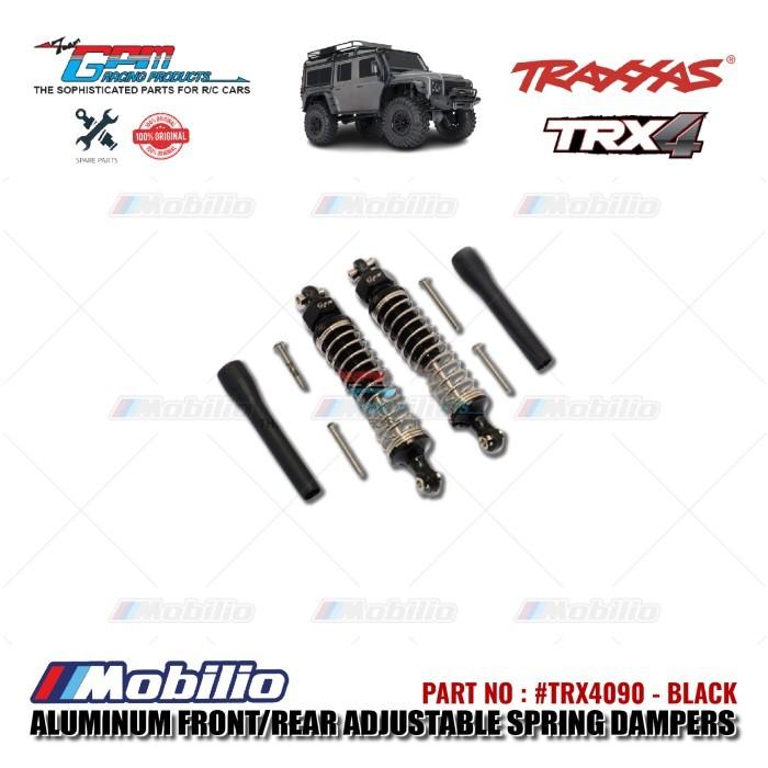 GPM Part #TRX4090 Aluminum Front / Rear Adjustable Spring Dampers Shock Traxxas TRX-4 TRX-6 Trail Crawler