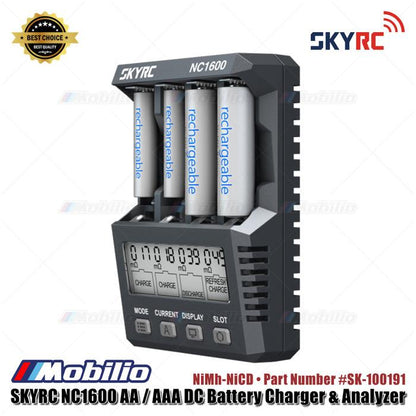 Skyrc Bagian #SK-100191 NC1600 Pengisi Daya Baterai dan Penganalisis DC NiMh-NiCD AA AAA