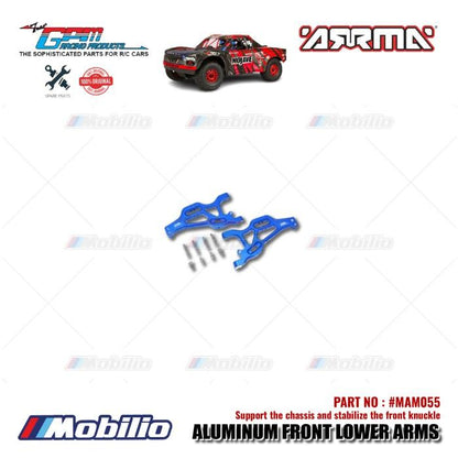 GPM Part #MAM055 Aluminum Front Lower Arms Arrma Mojave 6S BLX Desert Truck