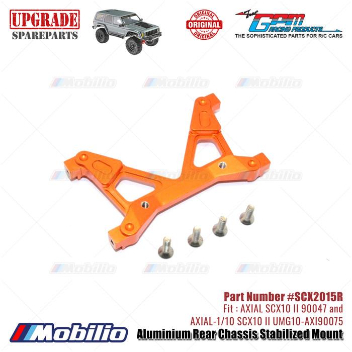 GPM Part #SCX2015R Aluminium Rear Chassis Stabilized Mount RC Upgrade Axial SCX10 II Crawler Adventure