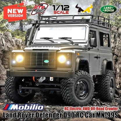 RC MN99S 1/12 Rock Crawler Model D90 Offroad 4WD Full Propo RTR All New Version Official Licensed Land Rover Upgraded Edition 2024