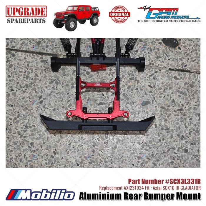 GPM Part #SCX3L331R Aluminium Rear Bumper Mount Upgrade RC Axial SCX10 III Jeep Gladiator  Remote Control Toy