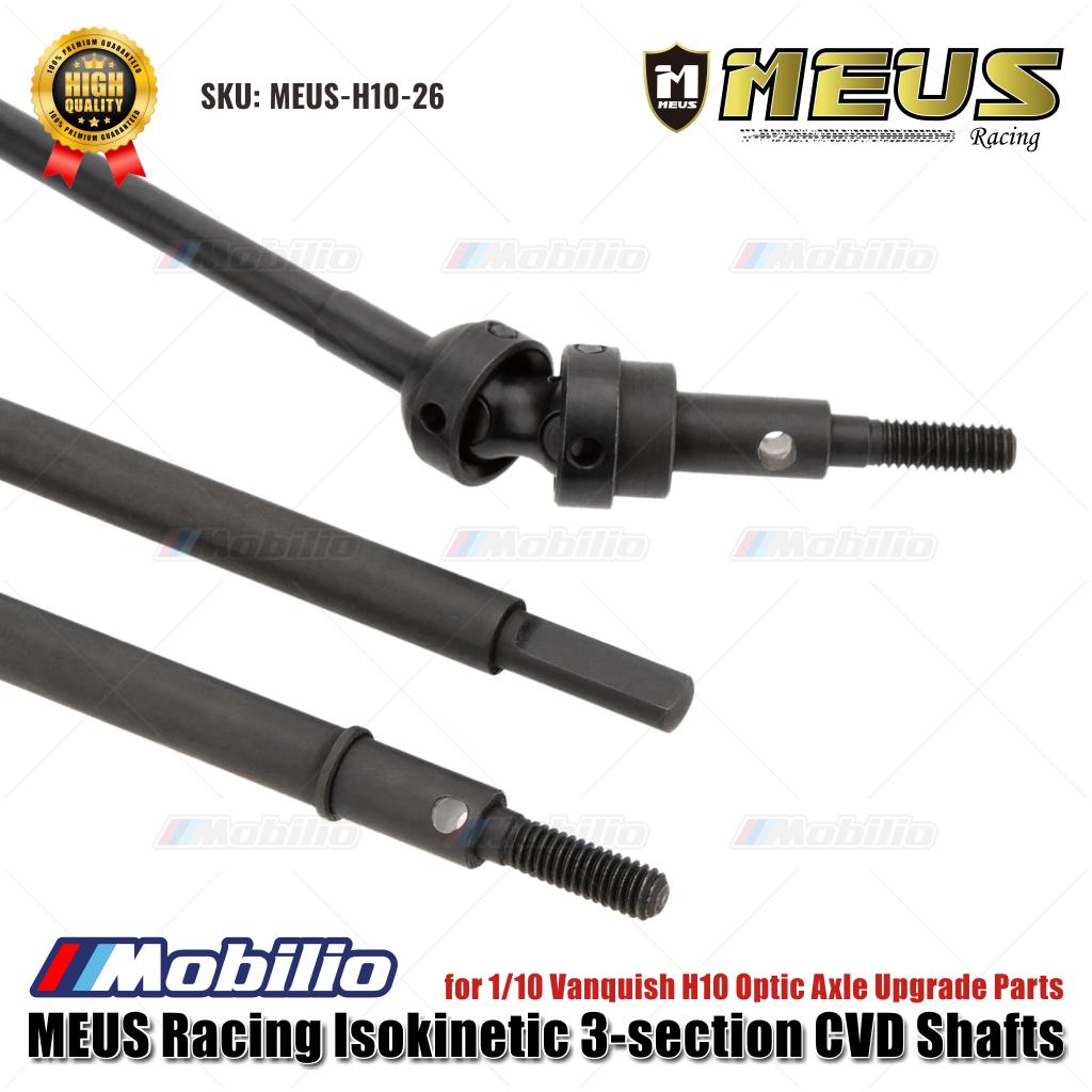 Poros CVD Isokinetik 3-bagian MEUS Racing MEUS-H10-26 untuk Suku Cadang Peningkatan As Optik Vanquish H10 1/10