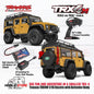 Traxxas 97054-1 TRX-4M 1/18 Mini Crawler Elektrik dengan Bodi Land Rover Defender Tanpa Klip
