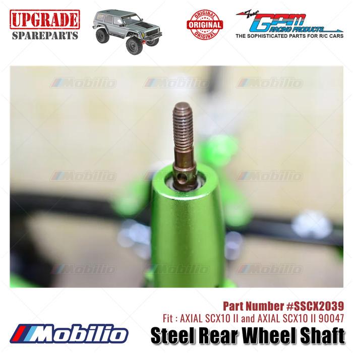 GPM Part #SSCX2039 Steel Rear Wheel Shaft AX31408 Upgrade Axial SCX10 II Crawler Adventure