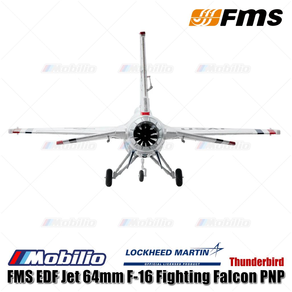 Pesawat Model RC Aero FMS EDF Jet 64mm F-16 Fighting Falcon PNP Thunderbird Blue Thunder