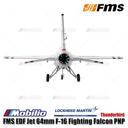 Pesawat Model RC Aero FMS EDF Jet 64mm F-16 Fighting Falcon PNP Thunderbird Blue Thunder