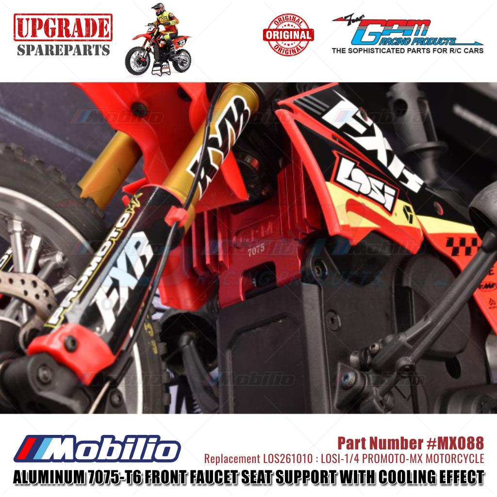 GPM Part #MX088 Alloy Front Faucet Seat Support with Cooling Effect #LOS264000 Losi 1/4 Promoto MX Motorcycle