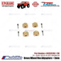 GPM Part #SCX3010X/+3M Brass Wheel Hex Adpapters + 3mm Upgrade Axial SCX10 III Jeep Wrangler AXI232018 Replacement  Remote Control