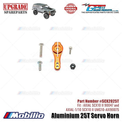 GPM Part #SCX2025T Aluminium 25T Servo Horn RC Upgrade Axial SCX10 II Crawler Adventure  Remote Control