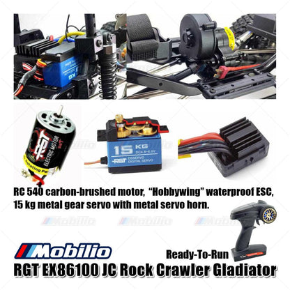 RC RGT EX86100 V2 JC Rock Crawler Cruiser Defier 4x4 Offroad 1/10