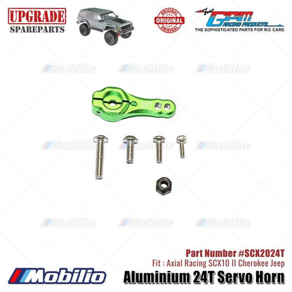 GPM Part #SCX2024T Aluminium 24T Servo Horn RC Upgrade Axial SCX10 II Crawler Adventure  Remote Control Control Remote Toy