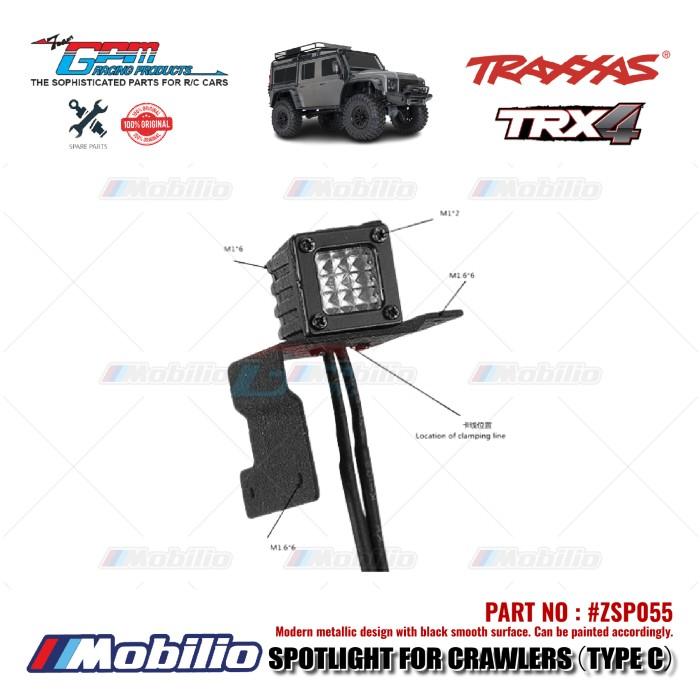 GPM Part #ZSP055 Spotlight Type C Scale Accessories for RC Crawler Adventure Traxxas Axial RGT