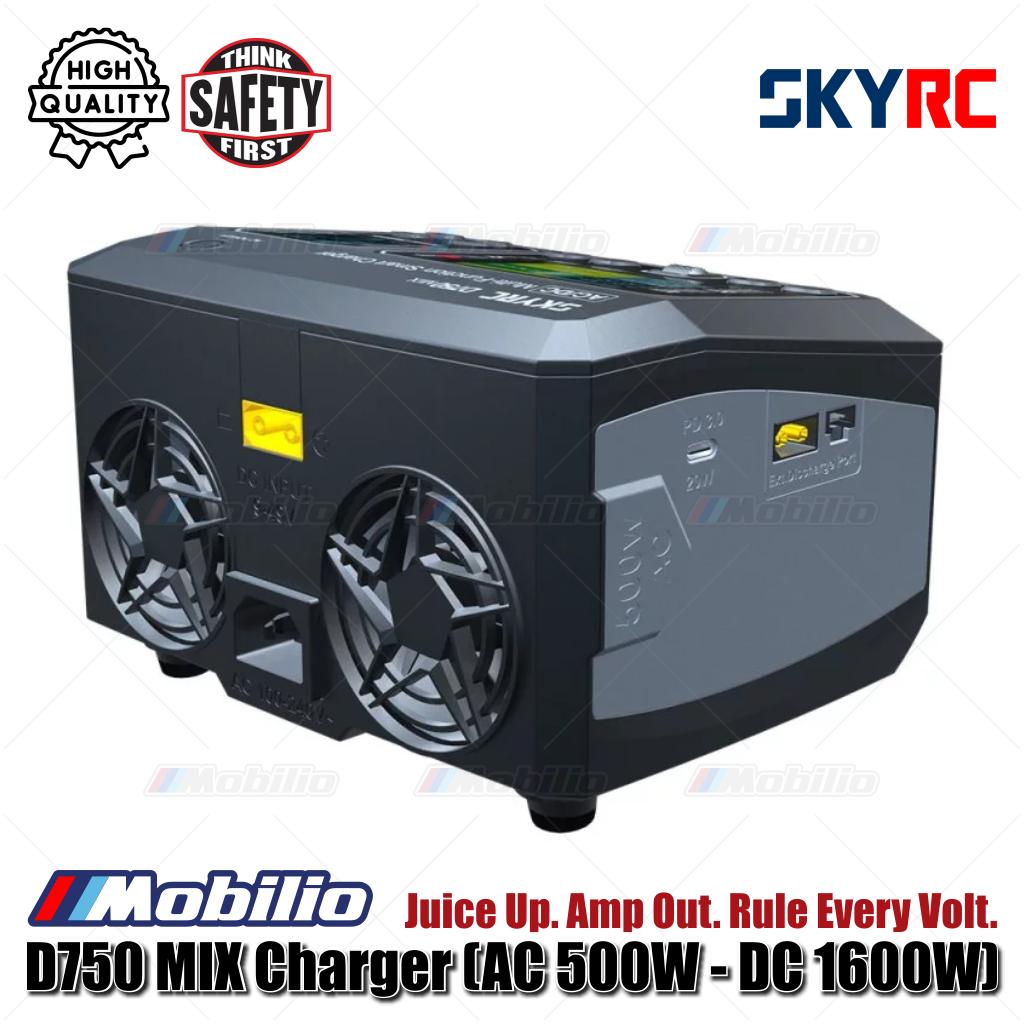 SKYRC #SK-100201 D750 MIX Charger (AC 500W - DC 1600W) Juice Up Amp Out Rule Every Volt MIX to the Max
