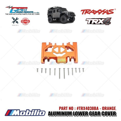 GPM Part #TRX4038BA Aluminum Lower Gear Cover Skid Plate Traxxas TRX-4 TRX-6 Trail Crawler