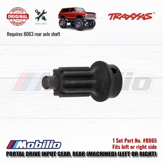Traxxas Part #8065 Roda Gigi Input Portal Drive Kiri atau Kanan Belakang untuk #8063 Gandar Belakang TRX-4 RC Crawler Adventure