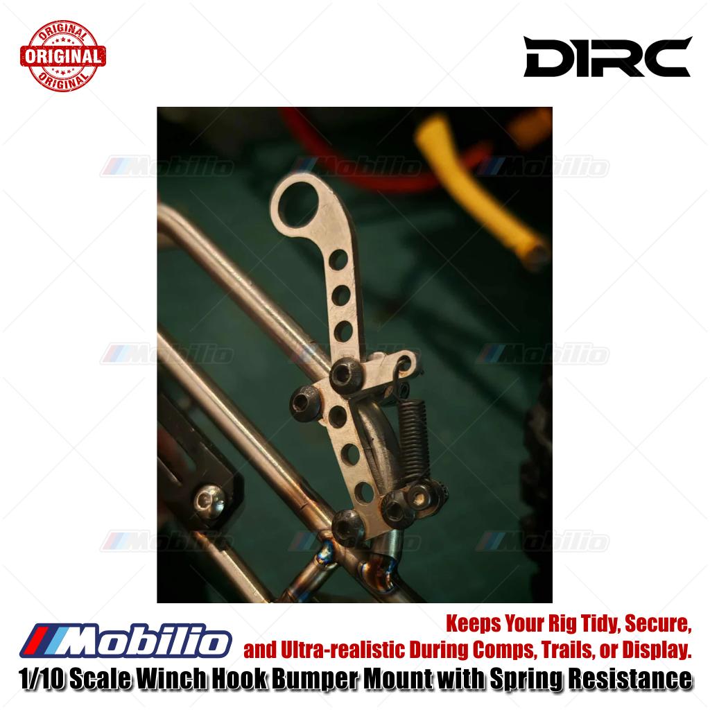 D1RC 1/10 Scale Winch Hook Bumper Mount with Spring Resistance