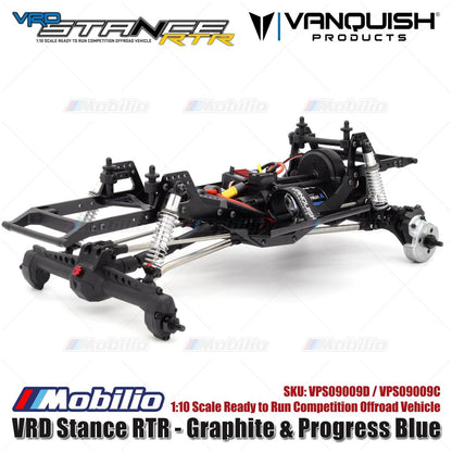 Vanquish Products VRD Stance RTR - Graphite VPS09009D & Progress Blue VPS09009C Kendaraan Offroad Kompetisi Siap Jalan Skala 1:10