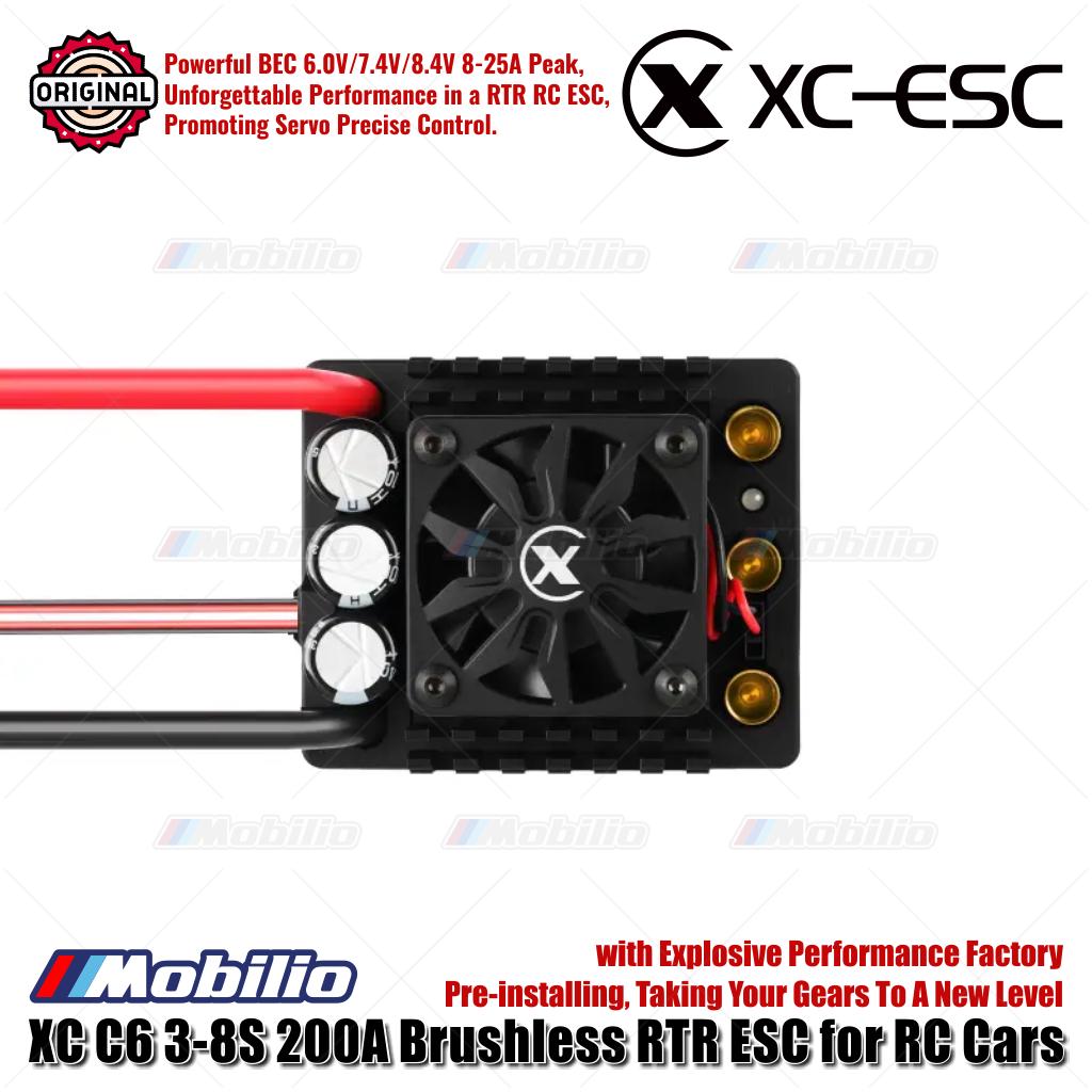 XC-ESC C6 Tanpa Sensor Brushless RTR ESC 3-8S 200A untuk Mobil RC