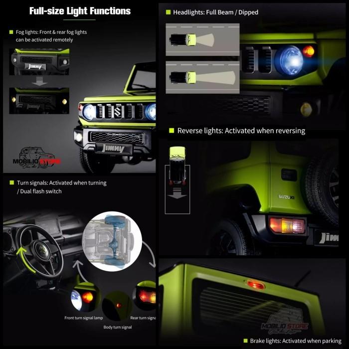 Model Super Realistis FMS RC 1/12 Jimny Sierra Berlisensi Suzuki
