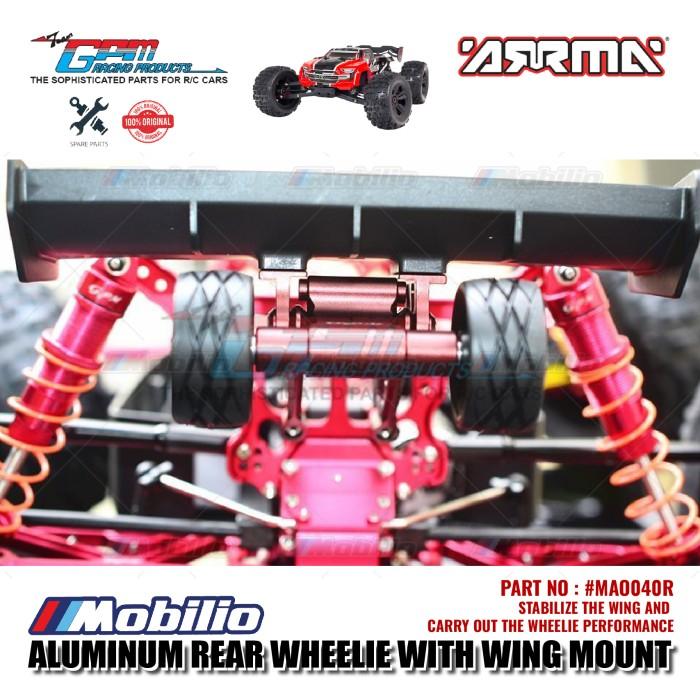 GPM Part #MAO040R Aluminum Rear Wheelie With Wing Mount Arrma Outcast 6S BLX Stunt Truck