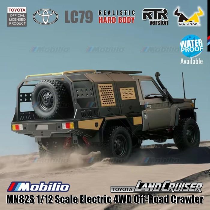MN82S 1/12 Scale Electric 4WD Off-Road Crawler Toyota Land Cruiser LC79 Car Adventure  Remote Control