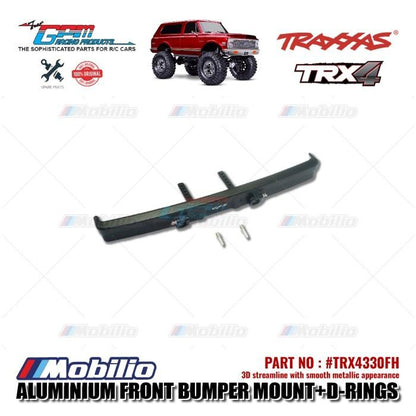GPM Part #TRX4330FH Aluminium Front Bumper Mount + D-rings Traxxas TRX-4 Blazer