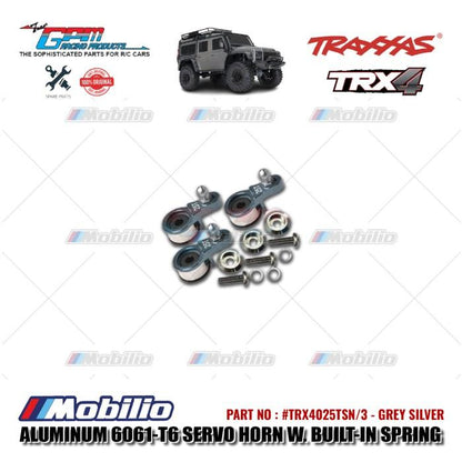 GPM Part #TRX4025TSN/3 Aluminum Servo Horn with Built-in Spring for Locking Differential RC Upgrade Traxxas TRX-4 TRX-6